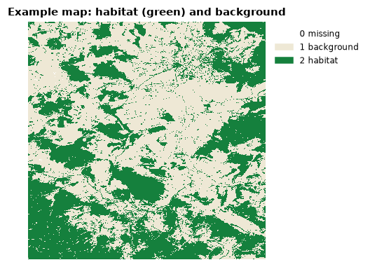 The example map