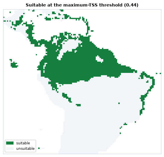 Suitable cells at the maximum-TSS threshold